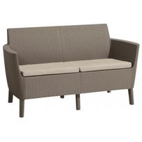 lauko kedes ruda - Keter Salemo 2 Seater Sofa Beige - 2 nuotrauka