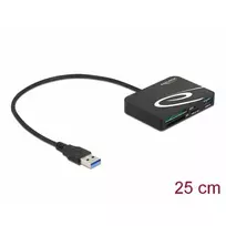 microsd cards - DeLOCK 91756 card reader Black - 1 nuotrauka