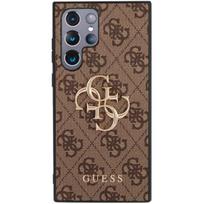 Guess "PU 4G Metal Logo Case Galaxy S23 Ultra" Brown