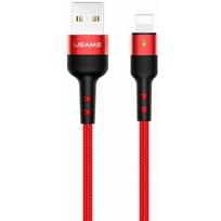 usa adapteriai - Usams U26 USB-A to Lightning 1m Red - 1 nuotrauka