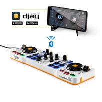 dj pultas - HERCULES DJControl Control MIX Bluetooth Pour Smartphone et tablettes ( Andoid e 2 channels Black, White, Yellow - 1 nuotrauka