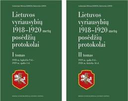 Lietuvos vyriausybių 1918-1920 metų posėdžių protokolai, I-II t. komplektas