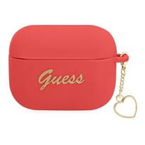 apple airpods ausines - Guess GUAPLSCHSR Silicone Case for Airpods Pro Red - 1 nuotrauka