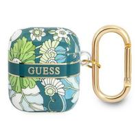 Guess GUA2HHFLN Print Case for AirPods 1 / 2 Green Flower