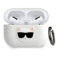 Karl Lagerfeld "KLACAPSILCHWH Choupette Silicone Case for Airpods Pro" White