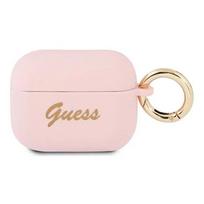 airpods senukai - Guess Silicone Cover Vintage for Airpods Pro Pink - 1 nuotrauka