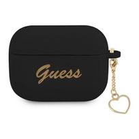 airpods senukai - Guess Silicone Charm Cover for Airpods Pro Black - 1 nuotrauka