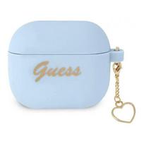 airpods senukai - Guess Silicone Charm Cover for Airpods 3 Blue - 1 nuotrauka