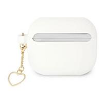 airpods deklas guess - Guess Silicone Charm Cover for Airpods 3 White - 1 nuotrauka
