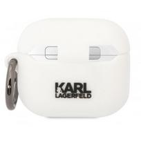 Karl Lagerfeld Choupette Silicone Case for Airpods 3 White