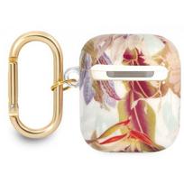 airpods senukai - Guess TPU Flower Print Case for Airpods 1/ 2 Purple - 1 nuotrauka