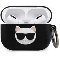 Karl Lagerfeld "Klacapsilchbk Choupette Silicone Case Apple Airpods Pro" Black