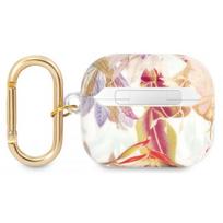 ausines violetines - Guess TPU Flower Print Case for Airpods 3 Purple - 1 nuotrauka