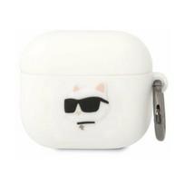 apple airpods ausines - Karl Lagerfeld 3D Logo NFT Choupette Head Silicone Case for Airpods 3 White - 1 nuotrauka