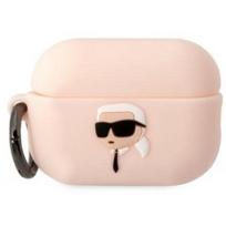 ausines rozines - Karl Lagerfeld "3D Logo NFT Choupette Head Silicone Case for Airpods Pro 2" Pink - 1 nuotrauka