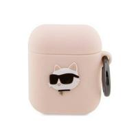 ausines rozines - Karl Lagerfeld 3D Silicone NFT Karl Case for Airpods 1/ 2 Pink - 1 nuotrauka
