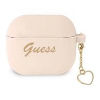 airpods senukai - Guess Silicone Charm Cover for Airpods 3 Pink - 1 nuotrauka