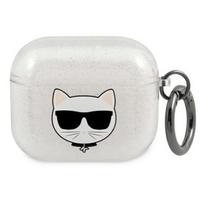 blizgantis deklas - OEM ®®KLA3UCHGS Glitter Choupette Case for Airpods 3®® Silver - 1 nuotrauka
