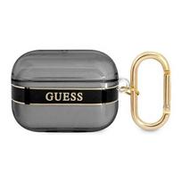 Guess TPU Printed Stripe Case for Airpods Pro Black