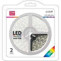 LED juosta Avide RGB 5050 TV, USB IP65, 2 m