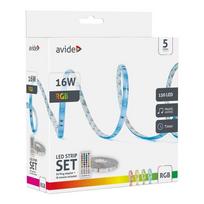 led strip lights - LED juosta Avide 16W RGB 5m Music control, su pultu, IP65 - 1 nuotrauka