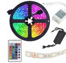 RGB Led juosta 3528 su pultu