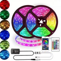 LED juosta 10m su bluetooth programa ir nuotolinio valdymo pulteliu