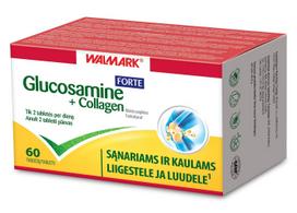 kolageno papildai - Glucosamine + Collagen forte, 60 tablečių - 2 nuotrauka