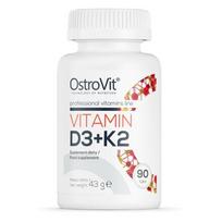 maisto papildai -  OstroVit Vitaminas D3 + K2, 90 tab - 1 nuotrauka