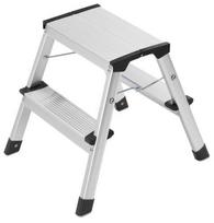 kopecios 5 pakopu - Kopėčios dvipusės buitinės Hailo 4442-701, 215 cm, 40.5 cm - 2 nuotrauka