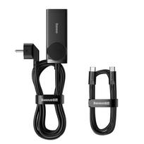 ikroviklis 100w - Baseus GaN3 Pro wall charger / powerstrip 2xUSB + 2xUSB-C + AC, 100W (juodas) - 6 nuotrauka