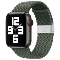 Dirželis iLike Braided Fabric Strap Apple Watch 38/40/41mm, žalia