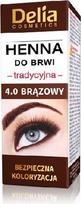 Antakių ir blakstienų dažai Delia Cosmetics Henna Traditional 2 g, 4.0 Brown