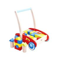medinis stumdukas - Medinis stumdukas su spalvotomis kaladėlėmis Tooky Toy - 1 nuotrauka