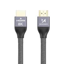 hdmi 2.1 kabelis - Wozy WHDMI-30 HDMI 2.1, HDMI 2.1, 3 m, sidabro - 2 nuotrauka