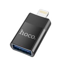 usb a sakotuvas - Adapteris Hoco UA17, lightning, USB-A - 1 nuotrauka