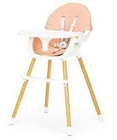 maitinimo kedutes -  EcoToys Highchair 2in1, rožinė - 1 nuotrauka
