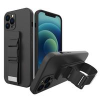 deklas su dirzeliu - Hurtel Rope dėklas su dirželiu skirtas Samsung Galaxy A53 5G, juodas - 1 nuotrauka