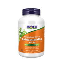 ashwagandha now - Ashwagandha Ekstraktas 450mg 180 Veg. Kapsulių - 1 nuotrauka