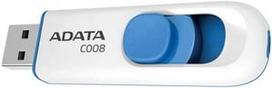 usb adata 32gb - ADATA Classic C008 32GB White/Blue (Baltas/Mėlynas) - 5 nuotrauka