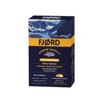 omega 3 papildai -  FJØRD STRONG OMEGA-3 SMART GUMMIES, pasiflorų skonio, 45 Guminukai - 1 nuotrauka