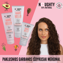 hello curl - Noughty Wave Hello Curl Defining Taming Cream Garbanų formavimo kremas, 150ml - 3 nuotrauka