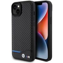 m22 14 - BMW "BMHCP15M22NBCK Leather Carbon iPhone 15 Plus" Black - 1 nuotrauka