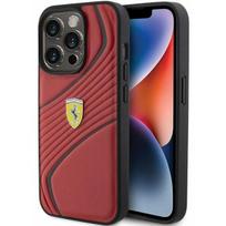 Ferrari "FEHCP15LPTWR Hardcase Twist Metal Logo iPhone 15 Pro" Red