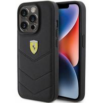 apple iphone 6 - Ferrari "FEHCP15LRDUK Hardcase Quilted Metal Logo iPhone 15 Pro" Black - 1 nuotrauka