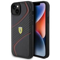 Ferrari "FEHCP15MPTWK Hardcase Twist Metal Logo iPhone 15 Plus" Black