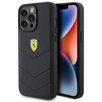 Ferrari "FEHCP15XRDUK Hardcase Quilted Metal Logo iPhone 15 Pro Max" Black