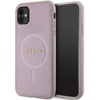 iphone 11 magsafe case - Guess "GUHMN61PSAHMCP Hardcase Saffiano MagSafe iPhone 11 | XR 6.1" Pink - 1 nuotrauka