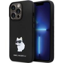 iphone 13 telefono deklas karl lagerfeld - Karl Lagerfeld "KLHCP13LSMHCNPK Silicone C Metal Pin iPhone 13 Pro/ 13" Black - 1 nuotrauka