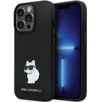 apple iphone 6 - Karl Lagerfeld "KLHCP14XSMHCNPK Silicone Case C Metal Pin iPhone 14 Pro Max" Black - 1 nuotrauka